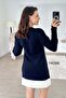 Button Detail Knitwear Dress 7K096 - 4