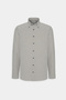 Men's Khaki Slim Fit Slim Fit Button Collar Cotton Oxford Shirt - 5