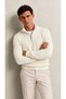 Men's Half Zipper Mock Neck Corded Fabric Slim Fit Knitwear Sweater - 2