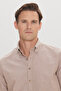 Men's Mink Slim Fit Slim Fit Buttoned Collar Cotton Oxford Shirt - 6