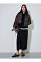 Brown Checked Regular Fit Padded Jacket - 2