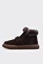 Genuine Leather Fur Brown Suede Women's Classic Boots 257Kza262 - 2