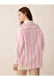 Pink Striped Oversized Shirt - 2