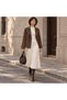 Women's Buttoned Stand Collar Lined Trench Coat with Back Windbreaker Detail Mta26K1139 - 4