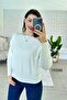 Boat Neck Knitwear Blouse 7K088