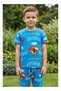 . Warner Bros. Superman Kids Pyjama Set | Official Superman Short Sleeve T-Shirt & Pajama Pants Set | Comfortable Cotton Sleepwear for Boys | Superhero Nightwear & Loungewear Set for Men - 4