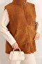 Women's Zero Sleeve Zippered Teddy Vest - 5