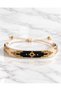 Black Ethnic Patterned Miyuki Adjustable Cord Bracelet - 2