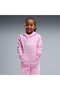 Team Essentials No 1 Logo Sweat Suit Kids Pink Hooded Tracksuit Set - 3