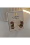 Xuping Colorful Zircon Stone Hoop Earrings