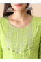 Festive Green Viscose Rayon Anarkali Kurta Set with Floral Print and Dupatta - 4