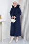 Women's Cashmere Detailed Lined Nova Quilted Coat - 4