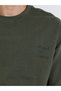 Olive Green Graphic Print Oversized T-Shirt - 5