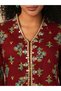 Printed Mirror Work Top and Pants Co-Ords - 4