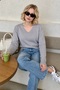 Women's V-Neck Cashmere Blended Knitwear Sweater
