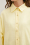 Oversize Cotton Shirt Yellow - 5