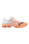 Wave Lightning Pro Unisex Volleyball Shoes White / Orange - 6