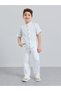 Boys Off White Straight Leg Regular Fit Pants - 2