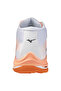 Wave Lightning Pro Mid Men's Volleyball Shoes White / Orange - 5