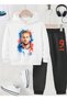 Harry Kane Printed Boys' Tracksuit, 3-Yarn Shardooned Fabric