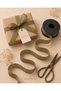 Khaki Green Linen Ribbon 2.5 cm X 20 Meters, Gift Wrapping and Hobby Ribbon, Packaging and Decoration Ribbon - 4