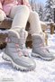 Ragyer Girls' Boots with Fur Inside, Laces and Velcro Fasteners - 7