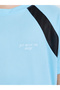Teen Boys Blue Color Block Raglan Sleeves T-Shirt and Shorts Set - 4