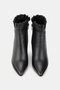 Women's Black Genuine Leather Boots & Booties, Sizes 34-41 - 5
