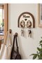 Lazy Animal Double Key Hanger with 2 Removable Keychain Figures Mdf 20X15 cm - 3