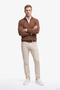 Men's Brown Regular Fit Sweater - 3
