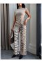 High Waist Pattern Pants - 6