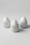 Zeno decorative boiled egg set (3, marble white) - 4
