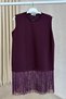 Asymmetrical Cut Triple Set - Burgundy - 5