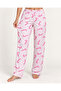 Women's Premium Patterned Comfortable Cut Powder Pajama Bottoms 4773