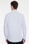 Men's White-Blue Cotton Slim Fit Classic Collar Printed Shirt - 6