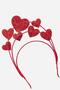 Red Glittery Little Heart Figured Girl's Crown - 4