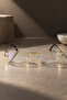 Women's Oval Maison Blue Light Protection Glasses |   Case and Cleaning Cloth Gift Set - 4