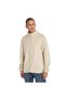Fleece Men's Beige Stand Collar Jacket