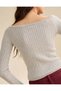 AE Fitted Off-the-Shoulder Cable Knit Sweater - 2