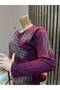 Women's Winter Blouse with Feather Motif for Middle-Aged and Older Women - 3