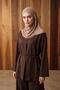 Neck-Covering Veil Featuring Combed Cotton Boned Shawl, Ps-58 - 3