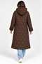 New Season Premium Quality Quilted Long Women's Coat – Hooded Velvet Detailed Buttoned Coat with Pockets - 2