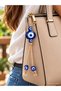 Glass Evil Eye Beaded Keychain Evil Eye Bead Decorative Gift - 4