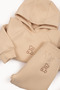 Unisex Baby Kids Hooded Sweatshirt and Sweatpants Set - 2-Piece Set with Furry Inside Hooded Sweatshirt and Sweatpants - 2