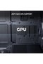 علبة كمبيوتر للألعاب LANCOOL 207 Compact ATX RGB، هيكل برجي مع ألواح شبكية مُحسّنة لتدفق الهواء - 7