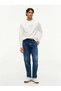 Icon Sweat Intechno Knitted Regular Fit Crew Neck Logo Printed Men's Sweatshirt White Mw0Mw44939-Z - 4