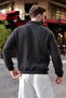 Black Polo Collar Half Zipper Knitted Men's Sweater E7201 - 2