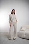 Women's Elastic Waist Front Hem Detailed Wide Leg Pants Cty-Abr-4304 - 5