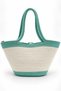 Women's Handmade Knitted Shoulder Bag with Lock, Large Volume Summer Beach Bag - 3