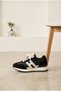 Women's Suede Detailed Retro Sneaker Lightweight Sole Lace-Up Comfortable Walking and Running Sports Shoes Daily Casual Sneaker - 2